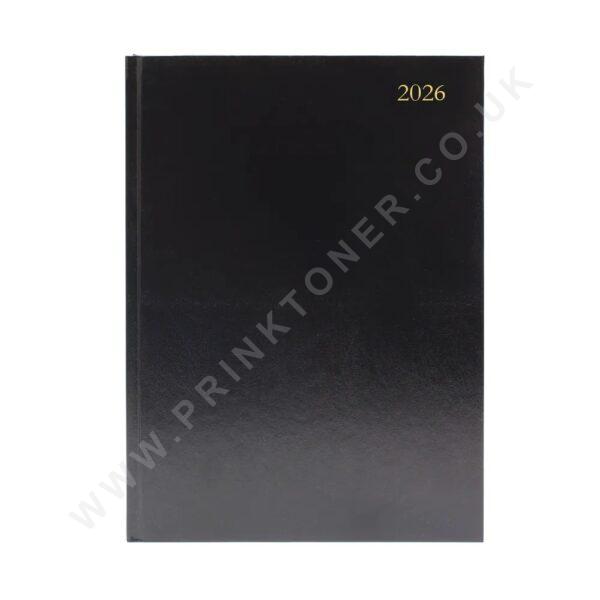 A5 Desk Diary Day Per Page Black A5 Desk Diary Day Per Page Black 2026